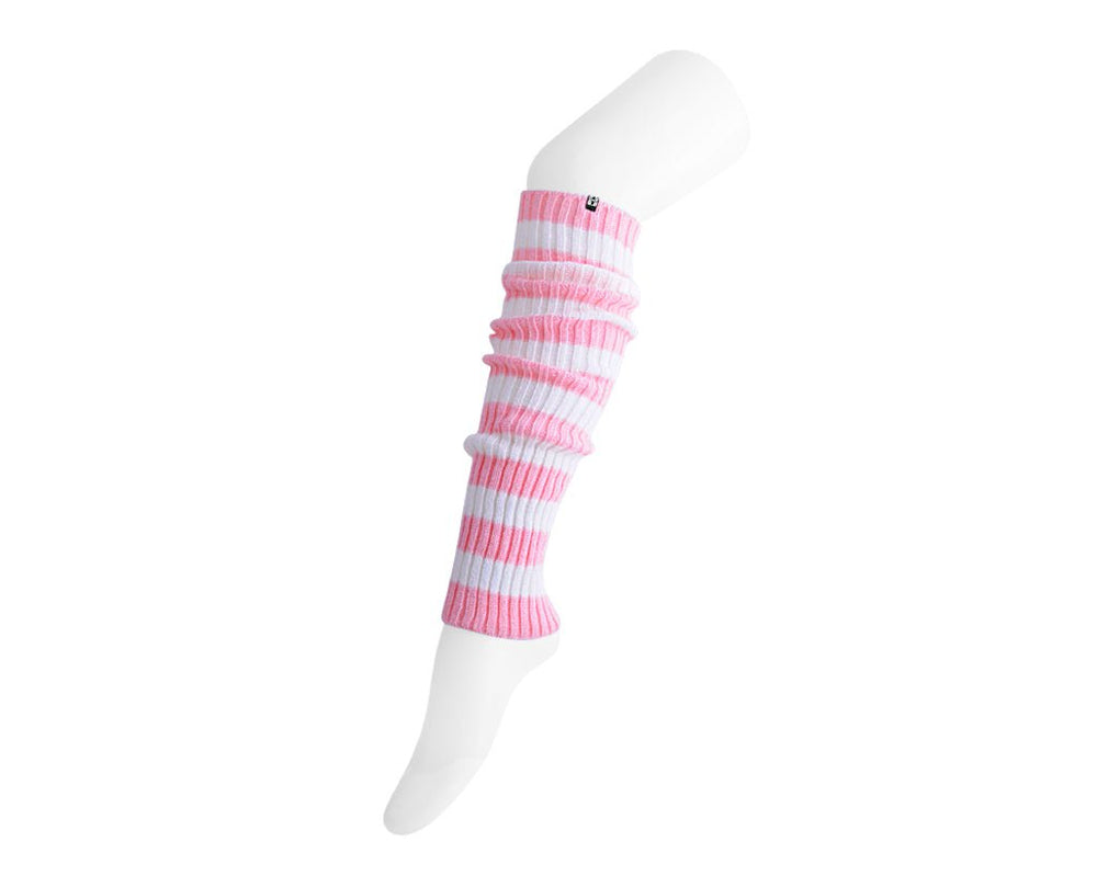 T.U.K. Shoes TSK1160 Pink & White Stripe Knit Leg Warmer TSK1160-OS