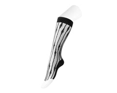 T.U.K. Shoes TSK1159 Black Knee-High Mesh Sock TSK1159-OS