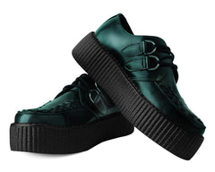 T.U.K. Shoes V3191 Green Rub-Off Mondo Creeper