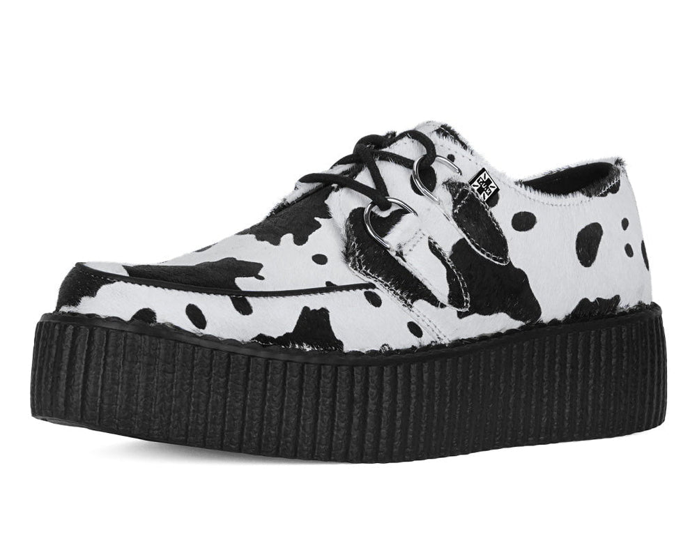 T.U.K. Shoes V3337 Cow Print Viva Mondo Creeper