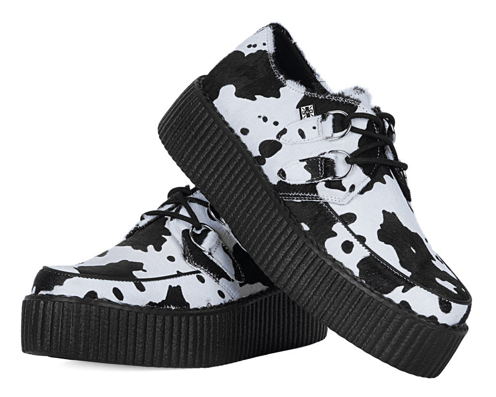 T.U.K. Shoes V3337 Cow Print Viva Mondo Creeper