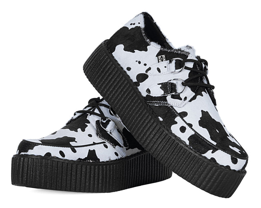 T.U.K. Shoes V3337 Cow Print Viva Mondo Creeper