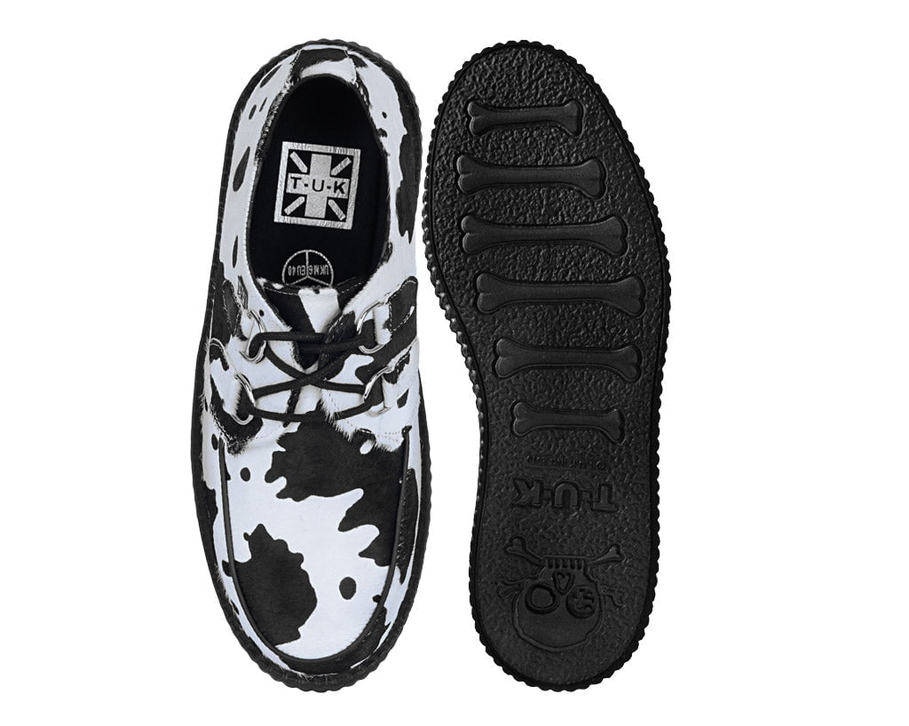 T.U.K. Shoes V3337 Cow Print Viva Mondo Creeper