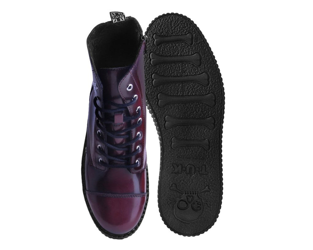 T.U.K. Shoes V9858 Burgundy Rub Off TUKskin™ 7-Eye Boot