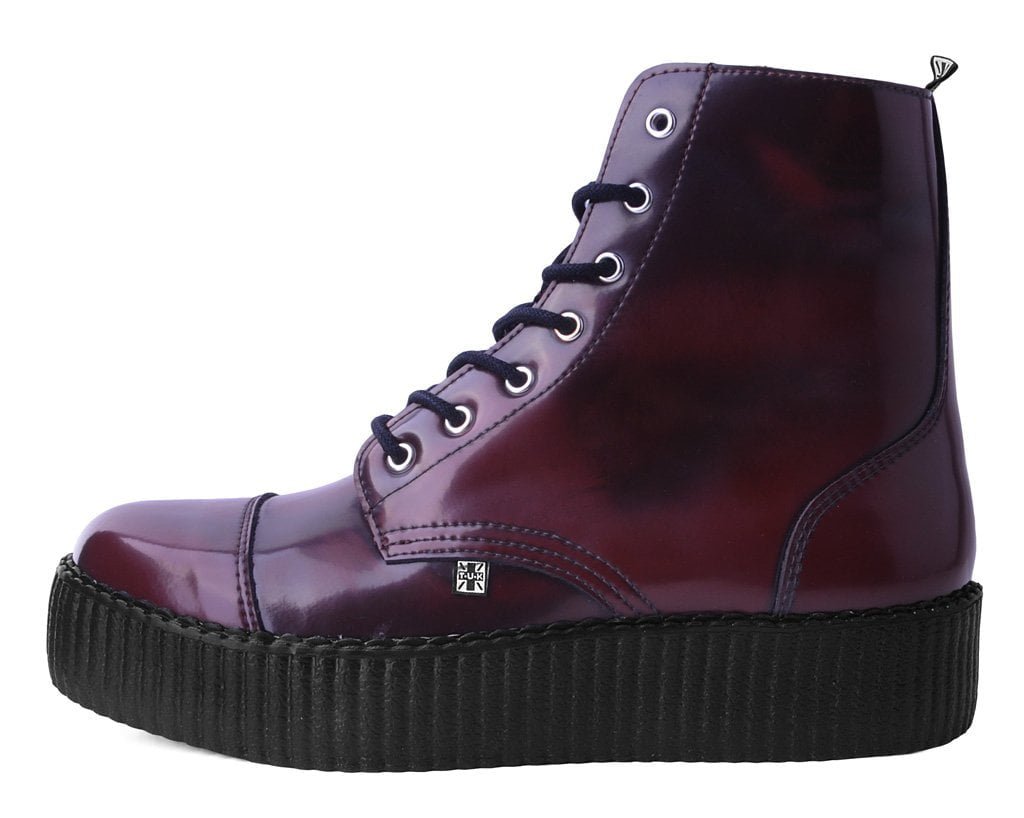 T.U.K. Shoes V9858 Burgundy Rub Off TUKskin™ 7-Eye Boot