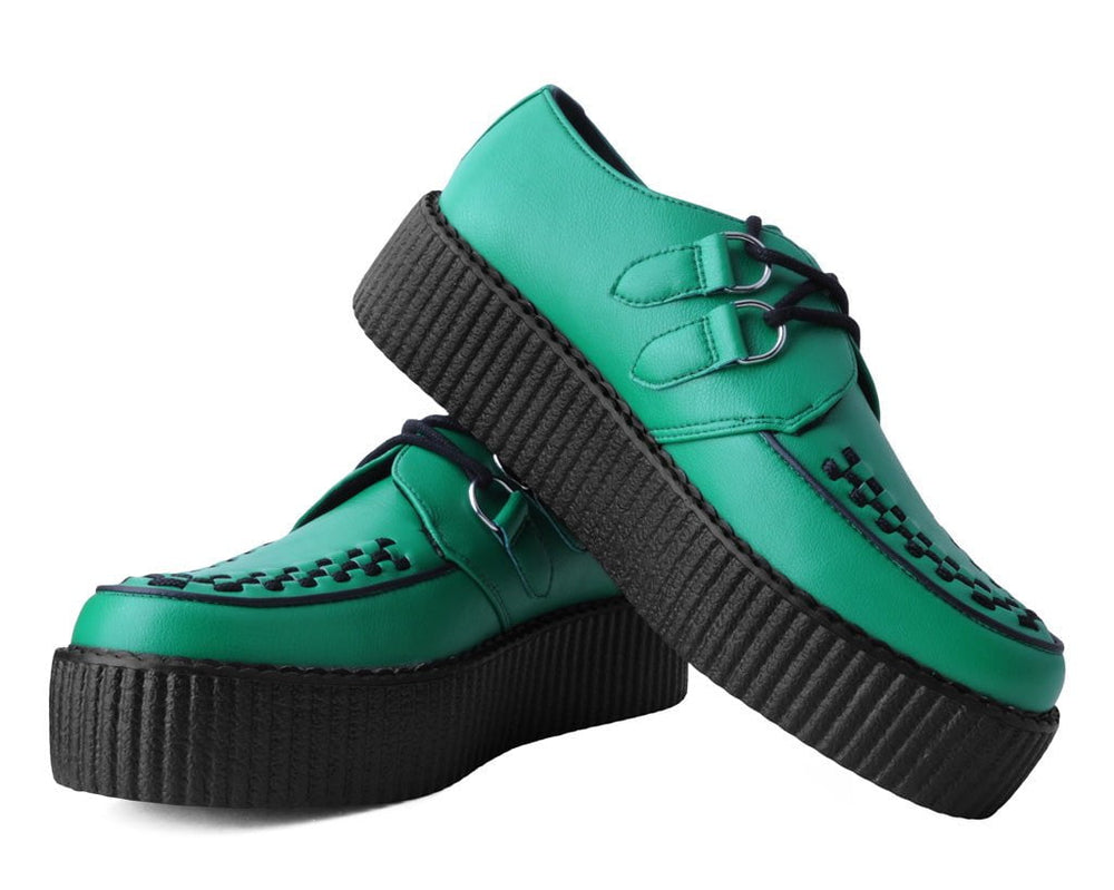 T.U.K. Shoes V3132 Green TUKskin™ Viva Mondo Creeper