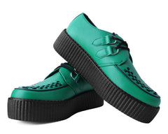 T.U.K. Shoes V3132 Green TUKskin™ Viva Mondo Creeper