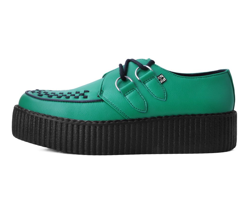T.U.K. Shoes V3132 Green TUKskin™ Viva Mondo Creeper