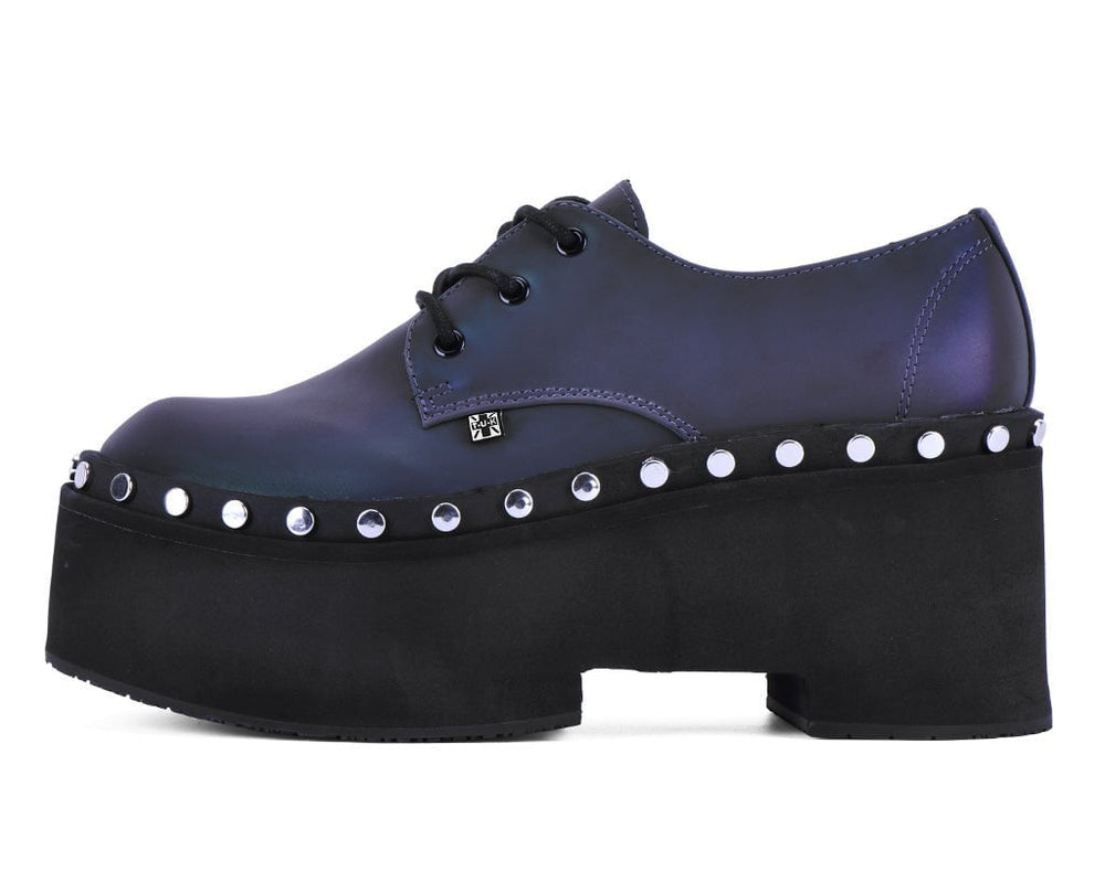 T.U.K. Shoes A3297 Midnight Chameleon Dino Flat Platform