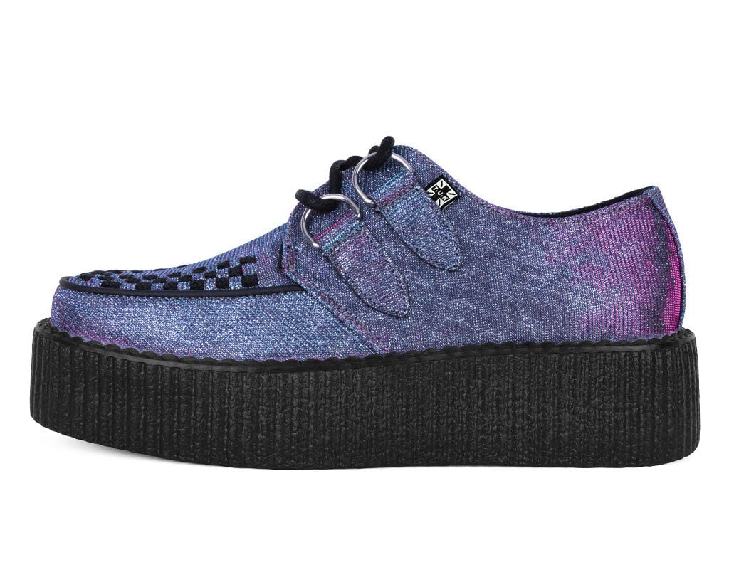 T.U.K. Shoes V3244 Reflective Leopard Shimmer Viva Mondo Creeper