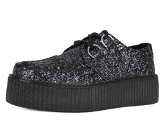 T.U.K. Shoes V3233 Midnight Glitter Viva Mondo Creeper