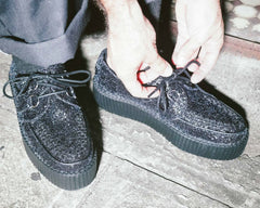 T.U.K. Shoes V3233 Midnight Glitter Viva Mondo Creeper