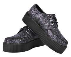 T.U.K. Shoes V3233 Midnight Glitter Viva Mondo Creeper