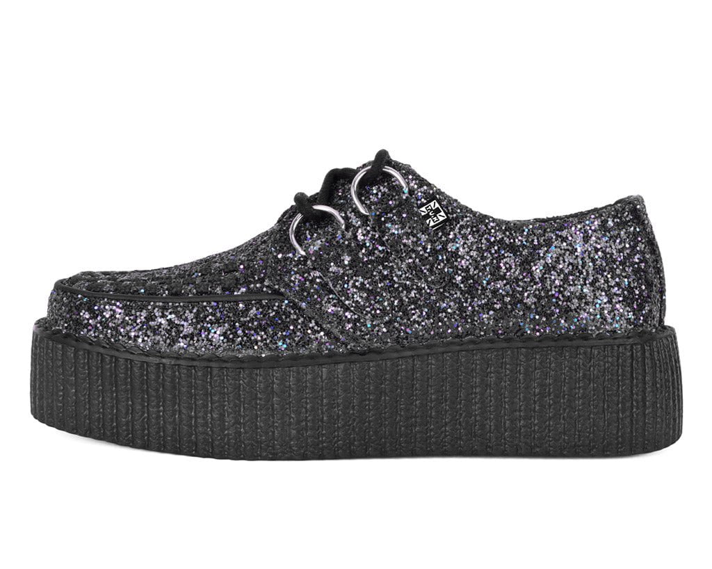 T.U.K. Shoes V3233 Midnight Glitter Viva Mondo Creeper