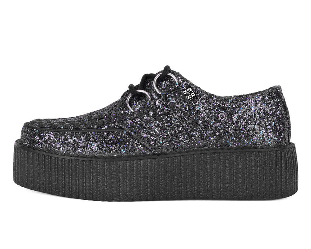 T.U.K. Shoes V3233 Midnight Glitter Viva Mondo Creeper