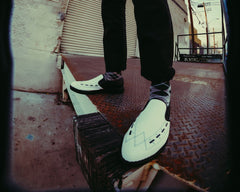 T.U.K. Shoes A3206 Black & White Slip-On Creeper