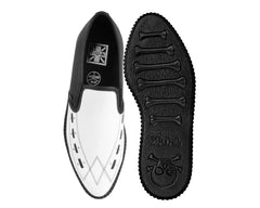 T.U.K. Shoes A3206 Black & White Slip-On Creeper