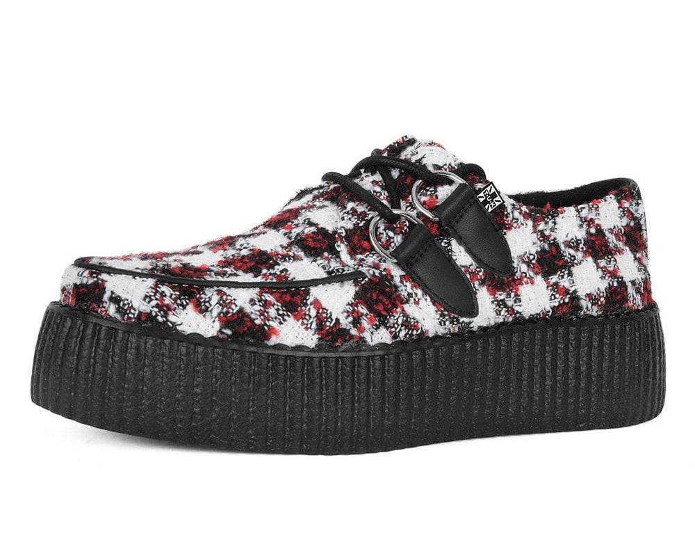 T.U.K. Shoes V3279 Red & White Checkered Viva Mondo Creeper