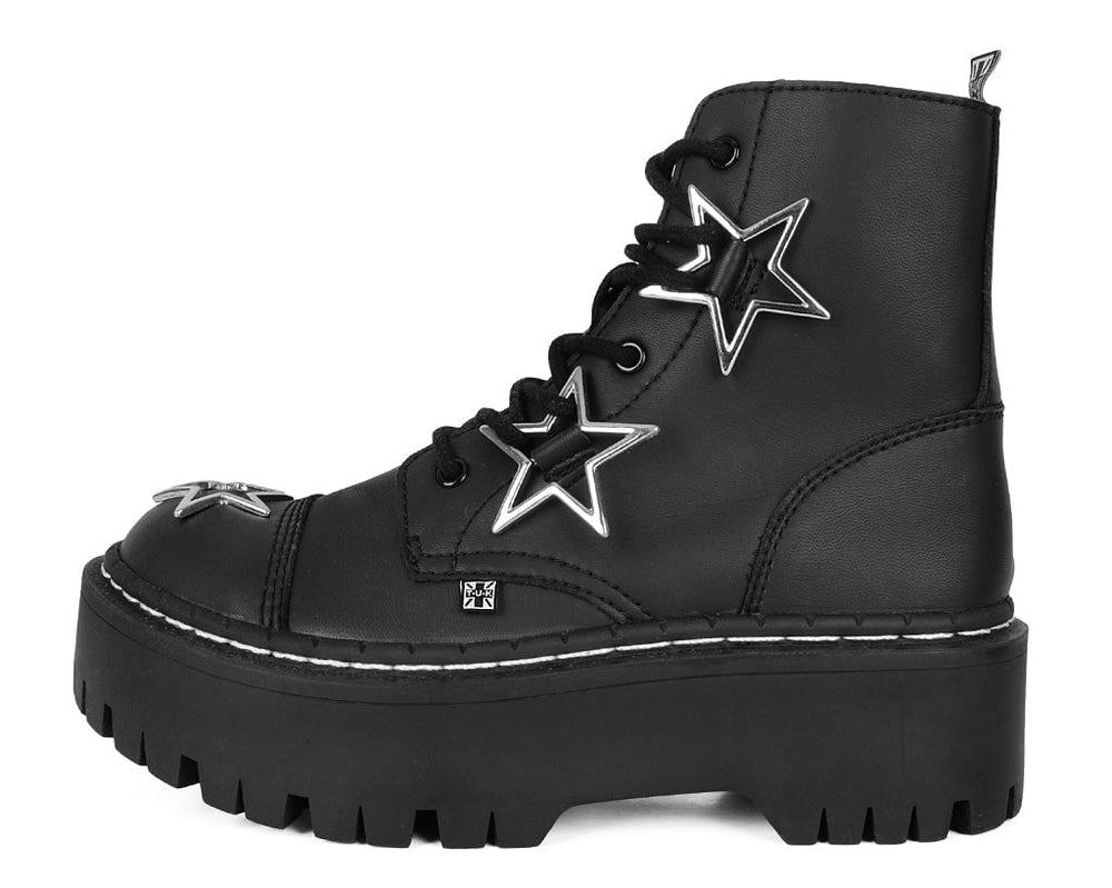 T.U.K. Shoes A3276 Black Star 7-Eye Double Decker Boot