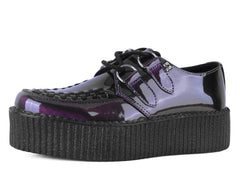 T.U.K. Shoes V3200 Purple Metallic Viva Mondo Creeper