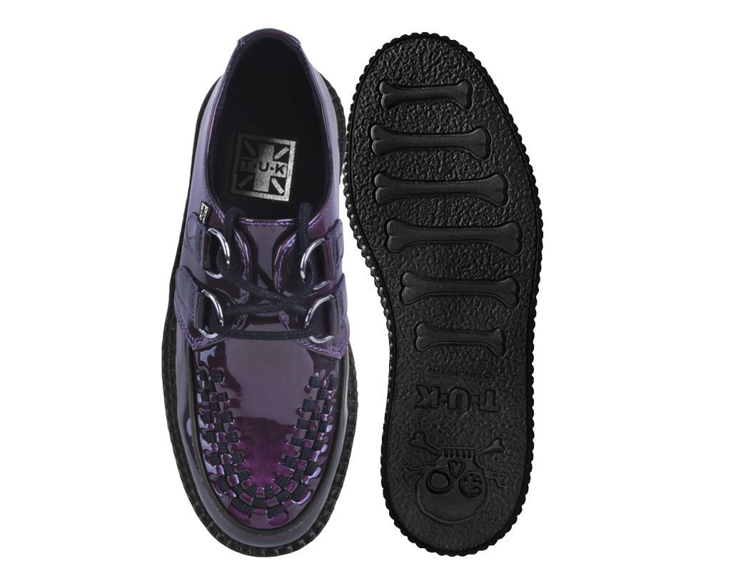 T.U.K. Shoes V3200 Purple Metallic Viva Mondo Creeper