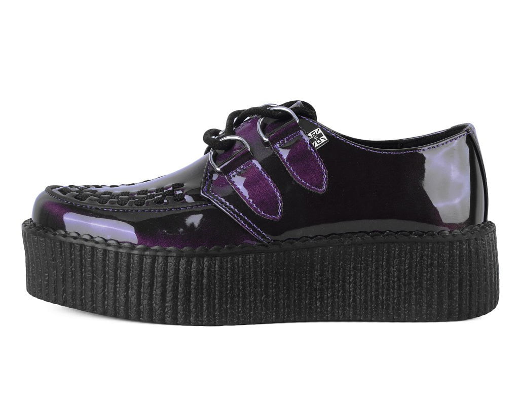 T.U.K. Shoes V3200 Purple Metallic Viva Mondo Creeper