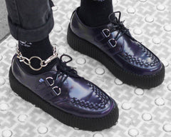 T.U.K. Shoes V3232 Purple Rub-Off Mondo Creeper