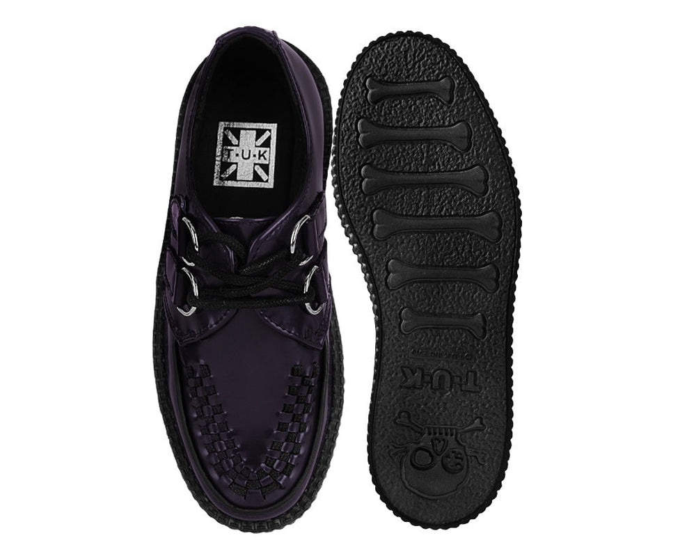 T.U.K. Shoes V3232 Purple Rub-Off Mondo Creeper