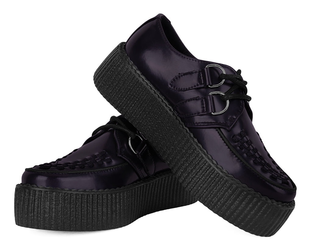 T.U.K. Shoes V3232 Purple Rub-Off Mondo Creeper