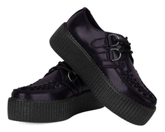 T.U.K. Shoes V3232 Purple Rub-Off Mondo Creeper