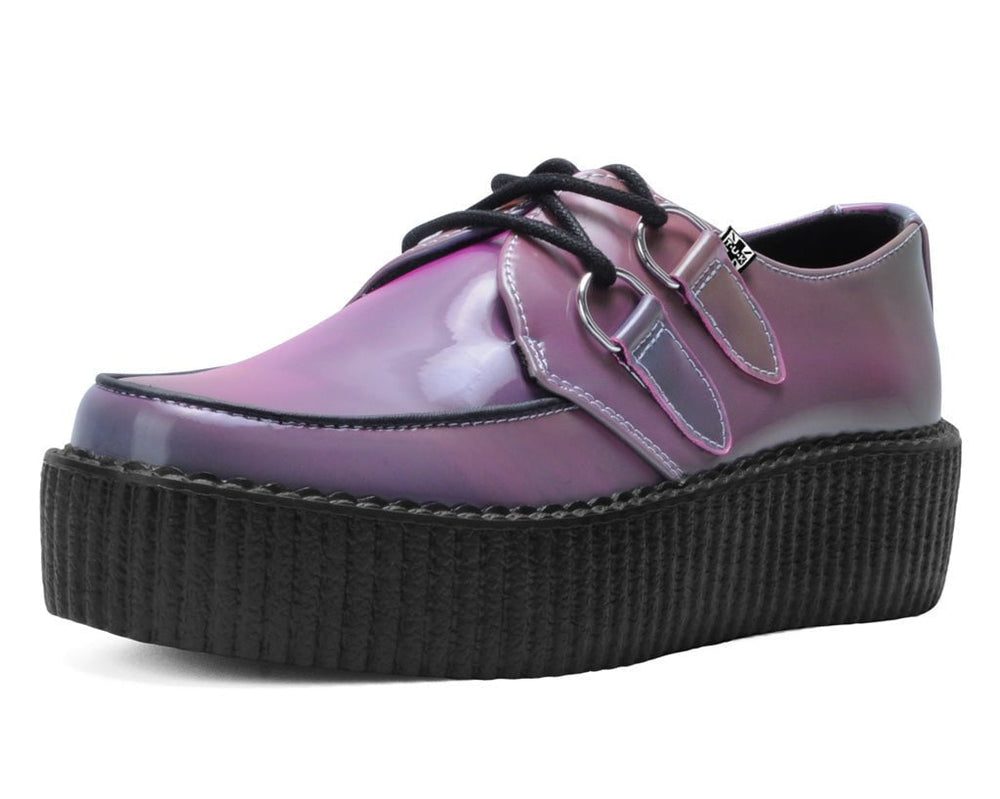 T.U.K. Shoes V3308 Rainbow Iridescent Viva Mondo Creeper
