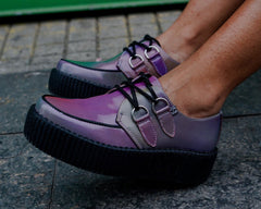 T.U.K. Shoes V3308 Rainbow Iridescent Viva Mondo Creeper