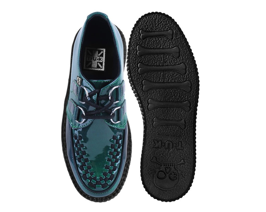 T.U.K. Shoes V3201 Emerald Metallic Viva Mondo Creeper