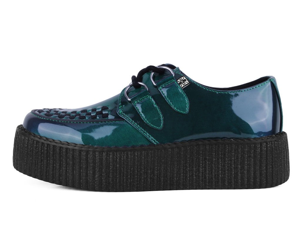 T.U.K. Shoes V3201 Emerald Metallic Viva Mondo Creeper